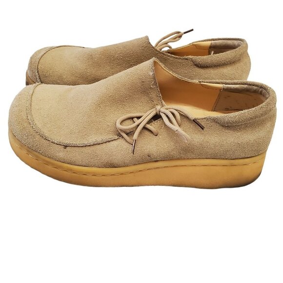 Vintage Nevada Candice Chunky Heel Suede Leather Shoes - Picture 1 of 6